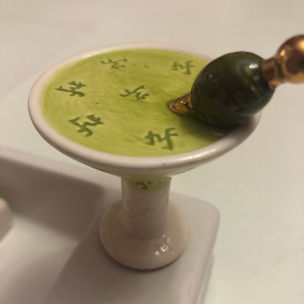 Original NF martini  glass Nora Fleming